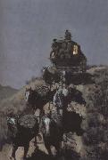 Frederic Remington The Old Stage-Coach of the Plains (mk43) china oil painting artist